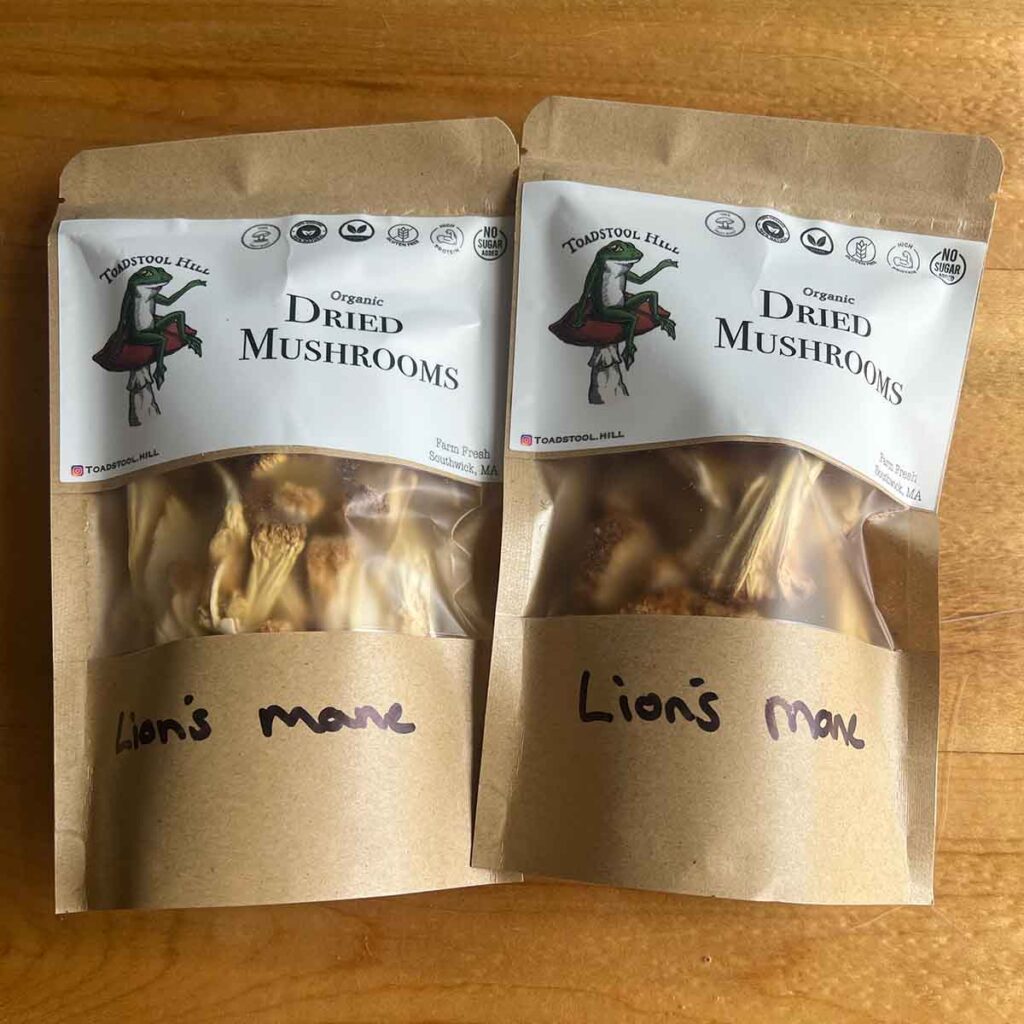 Organic Dried Mushrooms - Lion's Mane